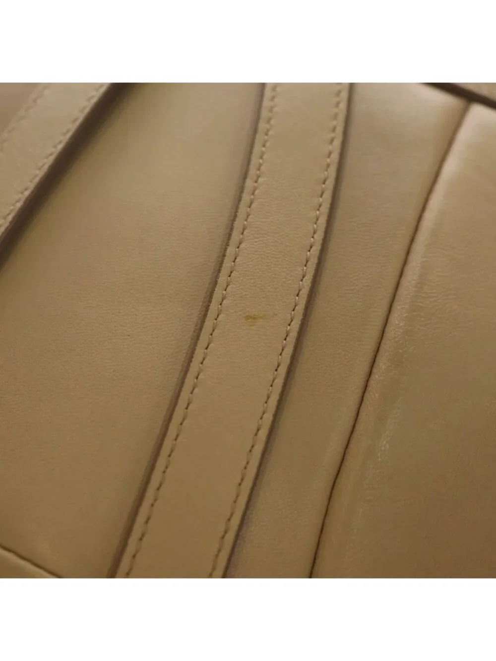 Miu Miu Matelasse Mini Backpack Beige Leather Gold